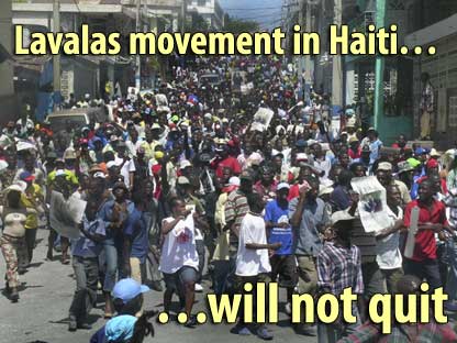 Lavalas movement in Haiti will not quit - March 9, 2008