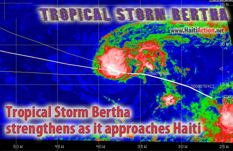 Tropical Storm approaches haiti
