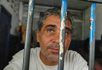 Kevin Pina behind bars